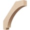 Ekena Millwork 3-inch W x 18-inch D x 18-inch H Imperial Rough Cedar Woodgrain TimberThane Knee Brace, Primed BRCUR03X18X18IMPRCPR - alternate 1
